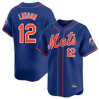 NY.Mets #12 Francisco Lindor Player Royal Home Limited Ddoa Stitched Jerseys