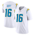 LA.Chargers #16 J.K. Scott Player White Limited Vapor Untouchable Home Game Ddoa Stitched Jerseys