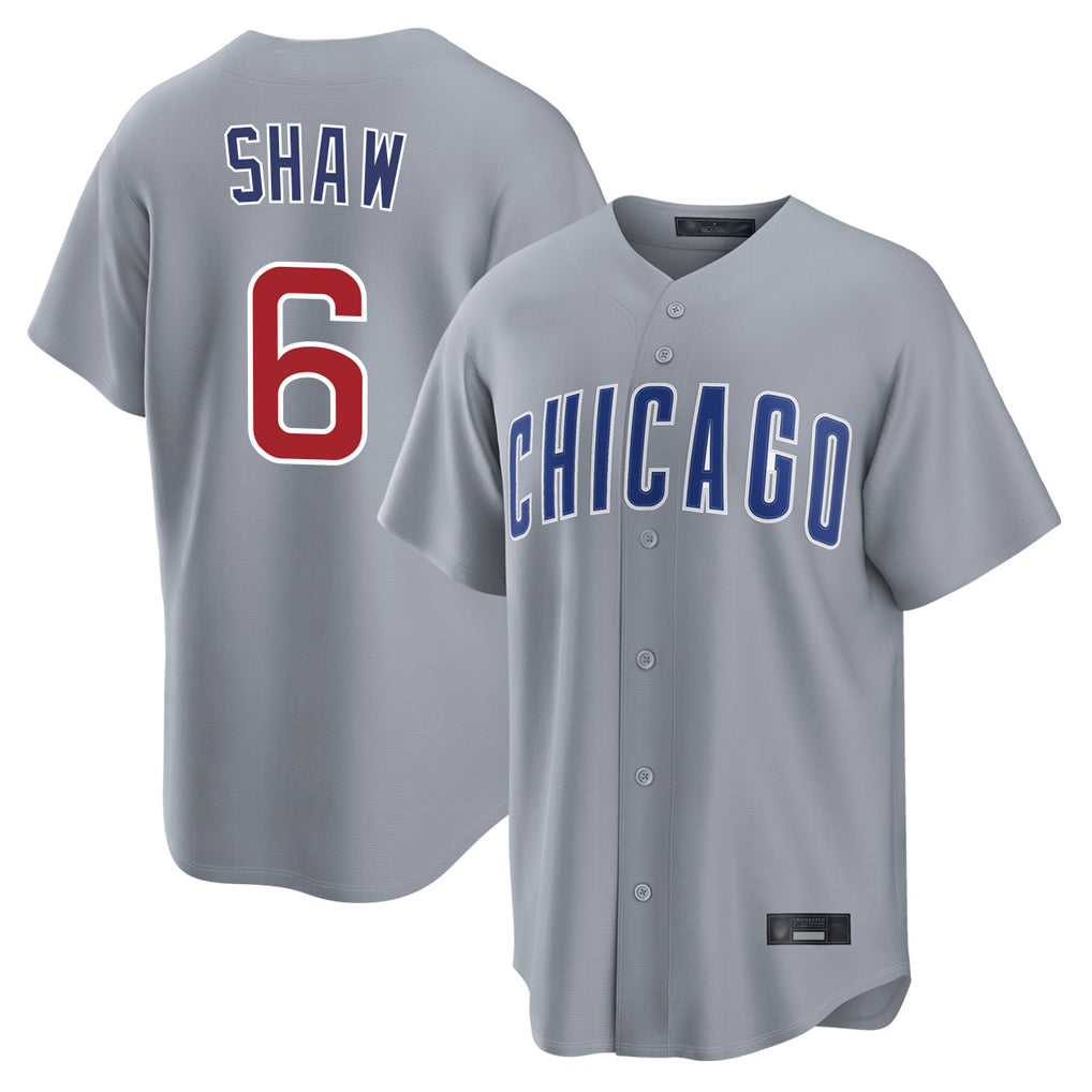 C.Cubs #6 Matt Shaw Player Gray Home Game Ddoa Stitched Jerseys