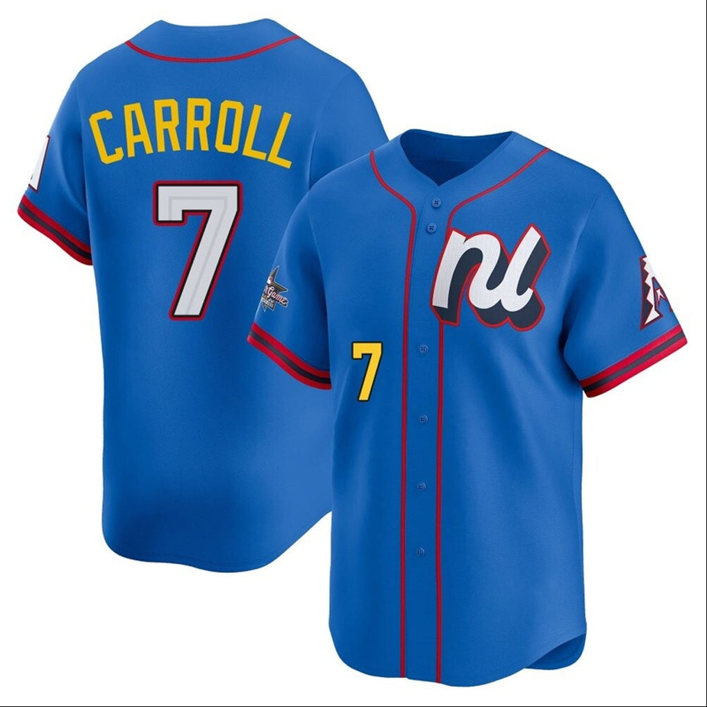 A.Diamondbacks #7 Corbin Carroll Player Blue National League All-Star Edition Limited Home Game Ddoa Stitched Jerseys