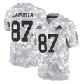 D.Lions #87 Sam LaPorta Player Arctic Camo Salute To Service Limited Ddoa Stitched Jerseys