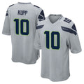 S.Seahawks #10 Cooper Kupp Player Gray Home Game Ddoa Stitched Jerseys