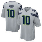 S.Seahawks #10 Cooper Kupp Player Gray Home Game Ddoa Stitched Jerseys