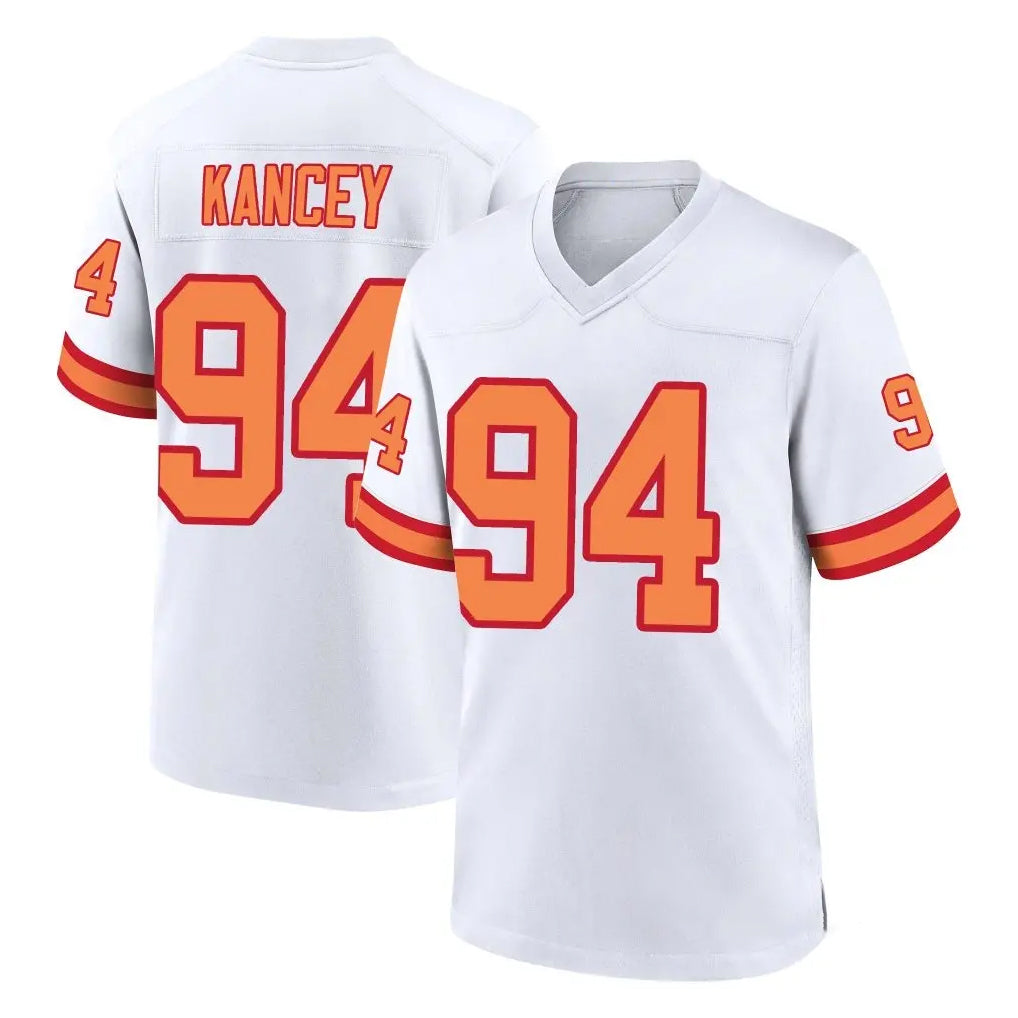 TB.Buccaneers #94 Calijah Kancey Player White '76 Home Game Ddoa Stitched Jerseys