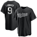 M.Twins #9 Trevor Larnach Player Black Home Game Ddoa Stitched Jerseys