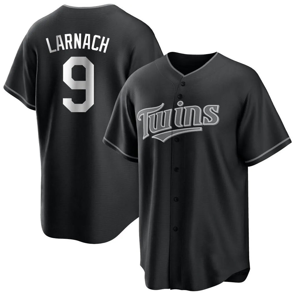 M.Twins #9 Trevor Larnach Player Black Home Game Ddoa Stitched Jerseys