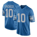 D.Lions #10 Isiah Pacheco Player Blue Vapor Untouchable Throwback Game Ddoa Stitched Jerseys