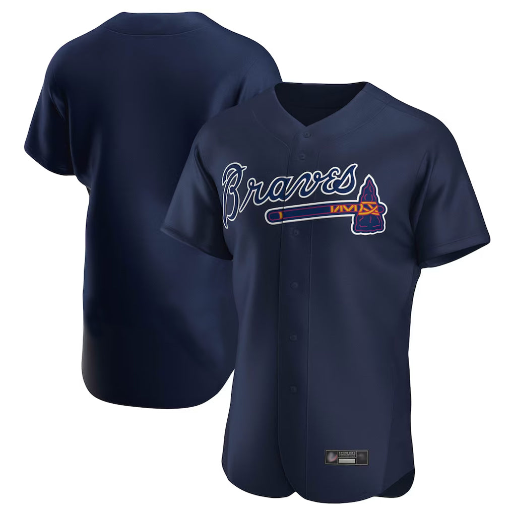A.Braves ## Braves Blank Player Navy Alternate Limited Elite Home Game Ddoa Stitched Jerseys