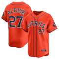 H.Astros #27 Jose Altuve Player Orange Home Limited Ddoa Stitched Jerseys