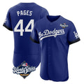 LA.Dodgers #44 Andy Pages Player Royal World Series City Connect Elite Home Ddoa Stitched Jerseys