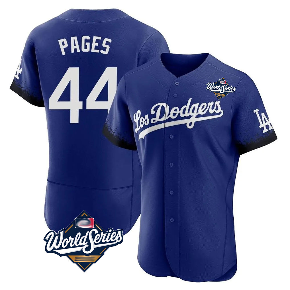 LA.Dodgers #44 Andy Pages Player Royal World Series City Connect Elite Home Ddoa Stitched Jerseys