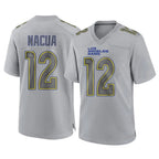 LA.Rams #12 Puka Nacua Player Gray Atmosphere Fashion Home Game Ddoa Stitched Jerseys