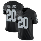 LV.Raiders #20 Isaiah Pola-Mao Player Black Limited Vapor Untouchable Home Game Ddoa Stitched Jerseys