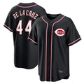 C.Reds #44 Elly De La Cruz Player Black Fashion Out Home Game Ddoa Stitched Jerseys
