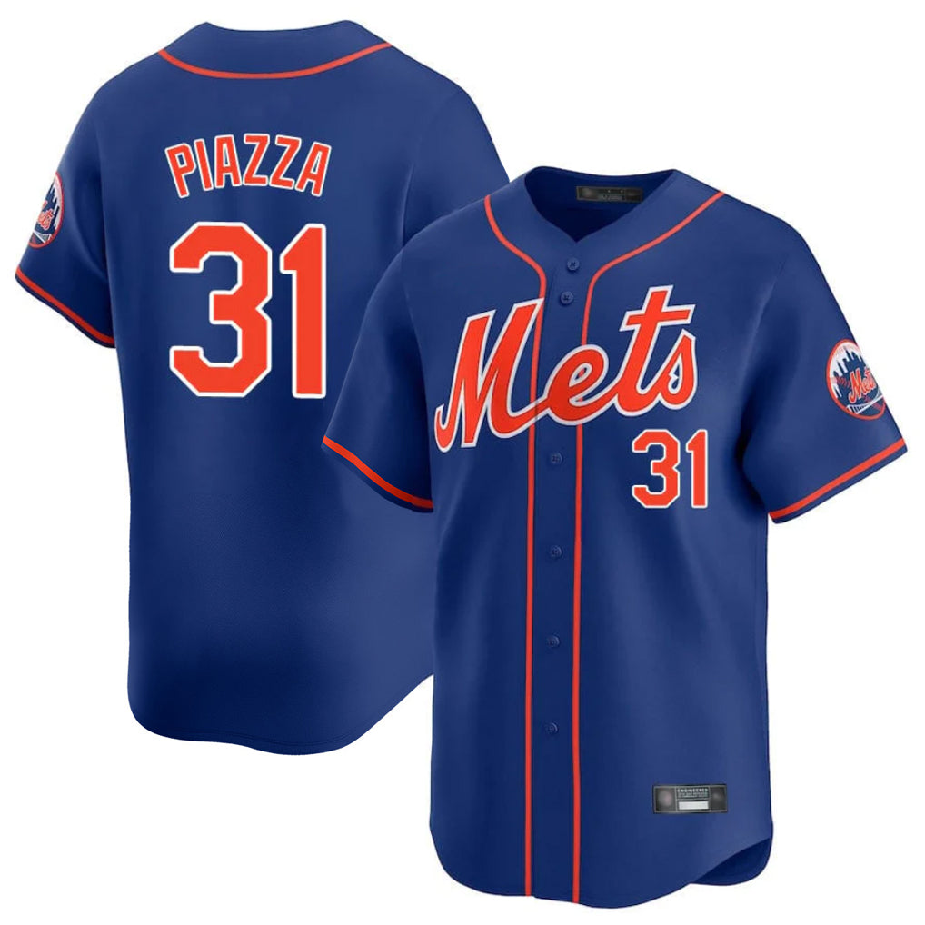 NY.Mets #31 Mike Piazza Player Royal Home Limited Ddoa Stitched Jerseys