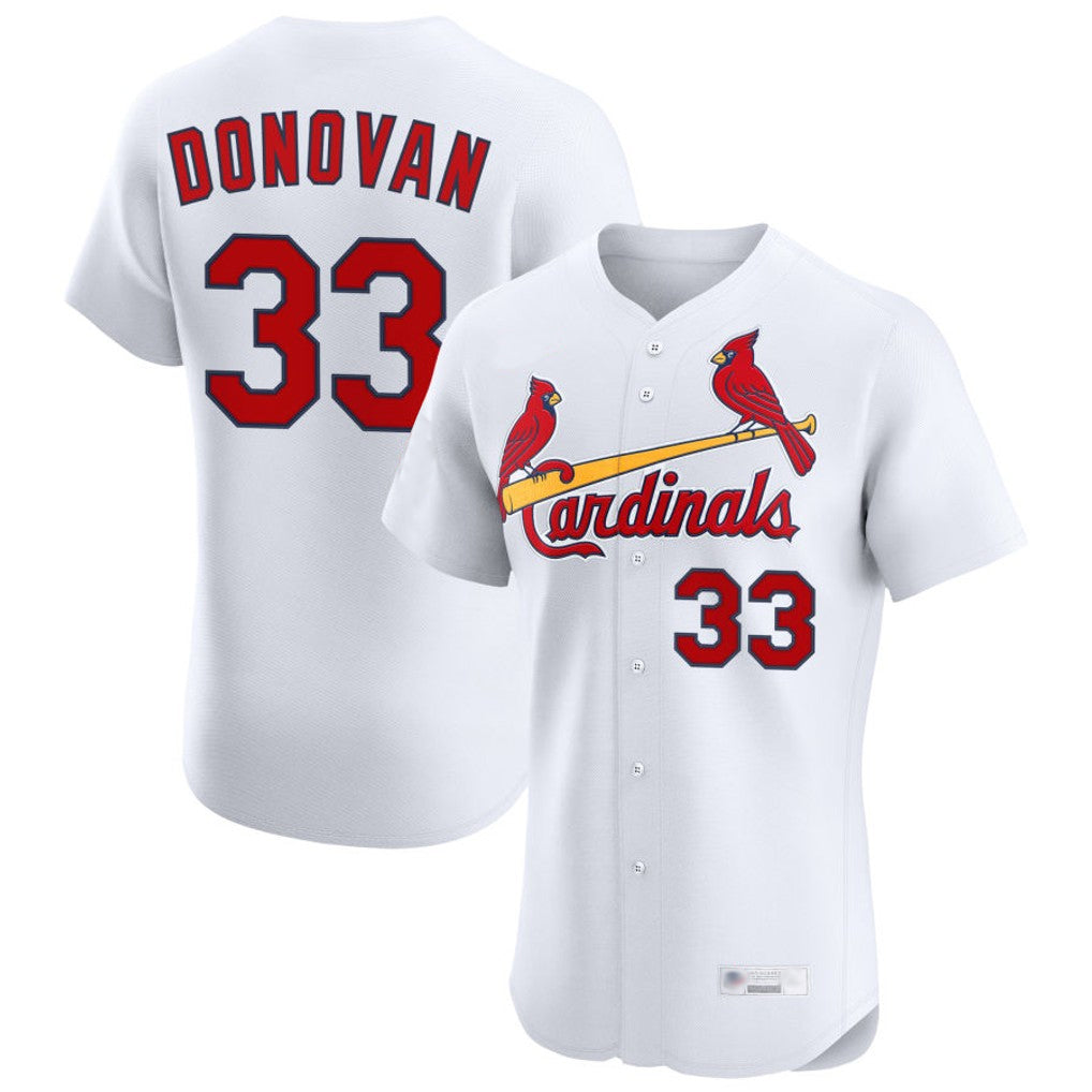 St. Louis Cardinals #33 Brendan Donovan Player White Home Limited Elite Ddoa Stitched Jerseys