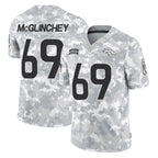 D.Broncos #69 Mike McGlinchey Player Arctic Camo Salute To Service Limited Ddoa Stitched Jerseys