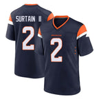 D.Broncos #2 Pat Surtain II Player Navy Home Game Ddoa Stitched Jerseys