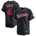 W.Nationals #4 Daylen Lile Player Navy Alternate Limited Replica Ddoa Stitched Jerseys