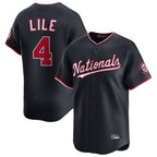 W.Nationals #4 Daylen Lile Player Navy Alternate Limited Replica Ddoa Stitched Jerseys