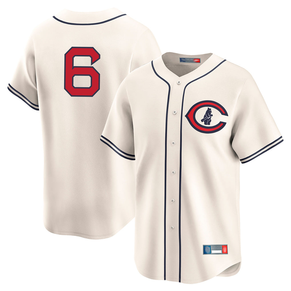 C.Cubs #6 Matt Shaw Player Cream Field of Dreams Limited Home Game Ddoa Stitched Jerseys