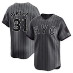 NY.Mets #31 Mike Piazza Player Gray City Connect Limited Ddoa Stitched Jerseys