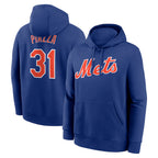 NY.Mets #31 Mike Piazza Player Royal Club Pullover Hoodie Game Ddoa Stitched Jerseys