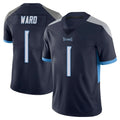 T.Titans #1 Cam Ward Player Navy Limited Vapor Untouchable Home Game Ddoa Stitched Jerseys