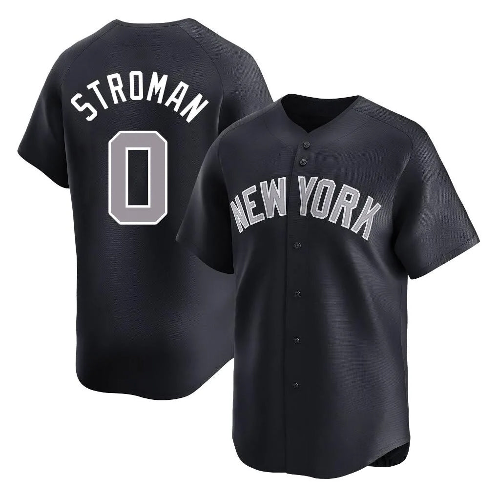 NY.Yankees #0 Marcus Stroman Player Navy Limited Home Ddoa Stitched Jerseys