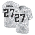M.Vikings #27 Jordan Mason Player Arctic Camo Salute To Service Limited Game Ddoa Stitched Jerseys