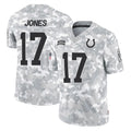 IN.Colts #17 Daniel Jones Player Arctic Camo Salute To Service Limited Game Ddoa Stitched Jerseys