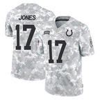 IN.Colts #17 Daniel Jones Player Arctic Camo Salute To Service Limited Game Ddoa Stitched Jerseys