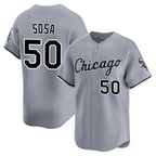 C.White Sox #50 Lenyn Sosa Player Gray Road Limited Home Ddoa Stitched Jerseys