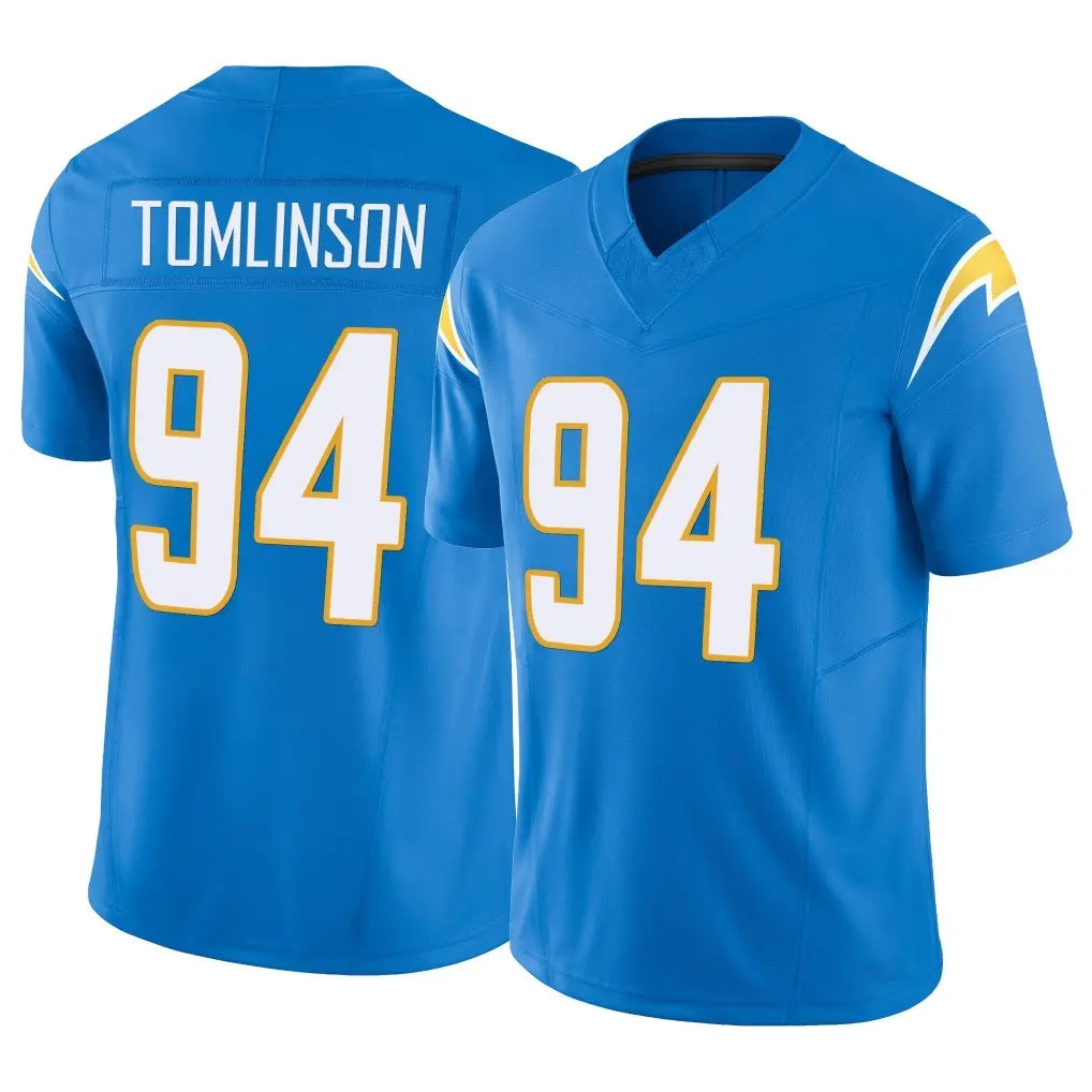 LA.Chargers #94 Dalvin Tomlinson Player Blue Limited Vapor F.U.S.E. Home Game Ddoa Stitched Jerseys