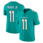 M.Dolphins #11 Dante Trader Jr. Player Aqua Limited Vapor Untouchable Home Game Ddoa Stitched Jerseys