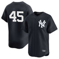 NY.Yankees #45 Gerrit Cole Player Navy Limited Home Ddoa Stitched Jerseys