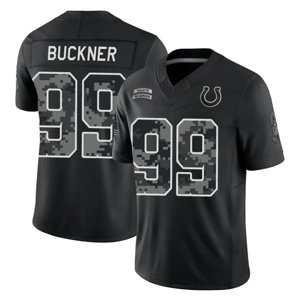 IN.Colts #99 DeForest Buckner Player Black Limited 2026 Salute to Service Home Game Ddoa Stitched Jerseys