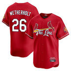 St. Louis Cardinals #26 JJ Wetherholt Player Red City Connect Limited Ddoa Stitched Jerseys