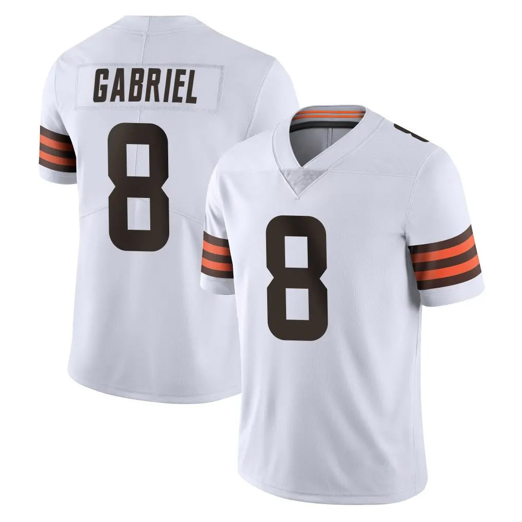 C.Browns #8 Dillon Gabriel Player White Vapor Untouchable Limited Home Game Ddoa Stitched Jerseys