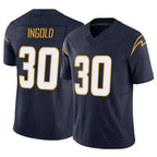 LA.Chargers #30 Alec Ingold Player Navy Limited Vapor F.U.S.E. Home Game Ddoa Stitched Jerseys