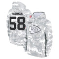 KC.Chiefs #58 Derrick Thomas Player Arctic Camo Salute to Service Hoodies Ddoa Stitched Jerseys
