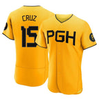 P.Pirates #15 Oneil Cruz Player Gold City Connect Home Limited Elite Ddoa Stitched Jerseys