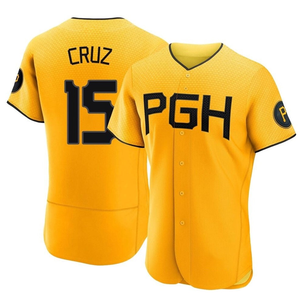 P.Pirates #15 Oneil Cruz Player Gold City Connect Home Limited Elite Ddoa Stitched Jerseys