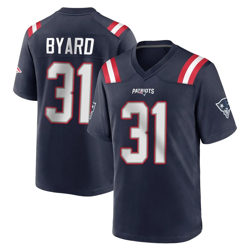 NE.Patriots #31 Kevin Byard Player Navy Home Game Ddoa Stitched Jerseys