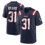 NE.Patriots #31 Kevin Byard Player Navy Home Game Ddoa Stitched Jerseys