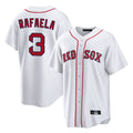 B.Red Sox #3 Ceddanne Rafaela Player White Home Game Ddoa Stitched Jerseys