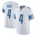 D.Lions #4 D.J. Reed Player White Limited Vapor Untouchable Home Game Ddoa Stitched Jerseys