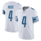 D.Lions #4 D.J. Reed Player White Limited Vapor Untouchable Home Game Ddoa Stitched Jerseys