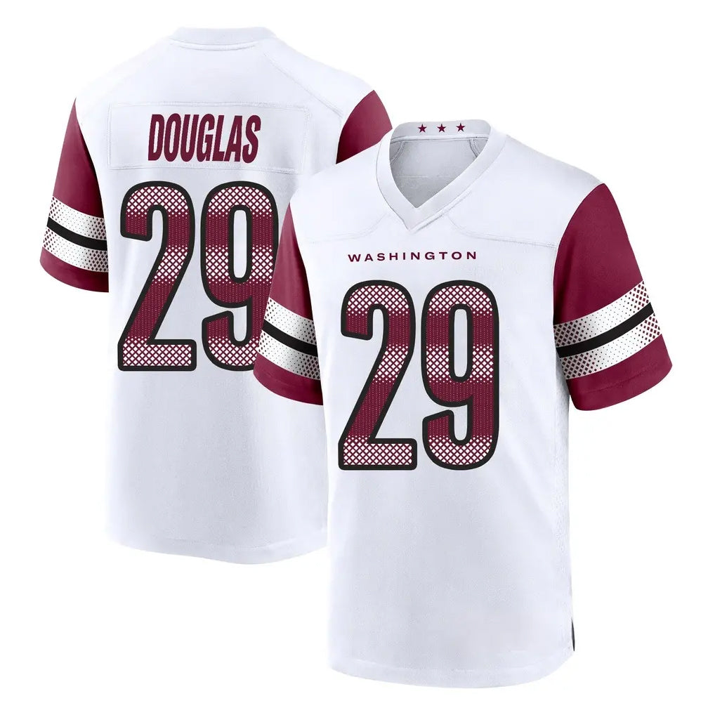 W.Commanders #29 Rasul Douglas Player White Game Home Ddoa Stitched Jerseys