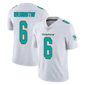 M.Dolphins #6 Malik Washington Player White Limited Vapor Untouchable Home Game Ddoa Stitched Jerseys